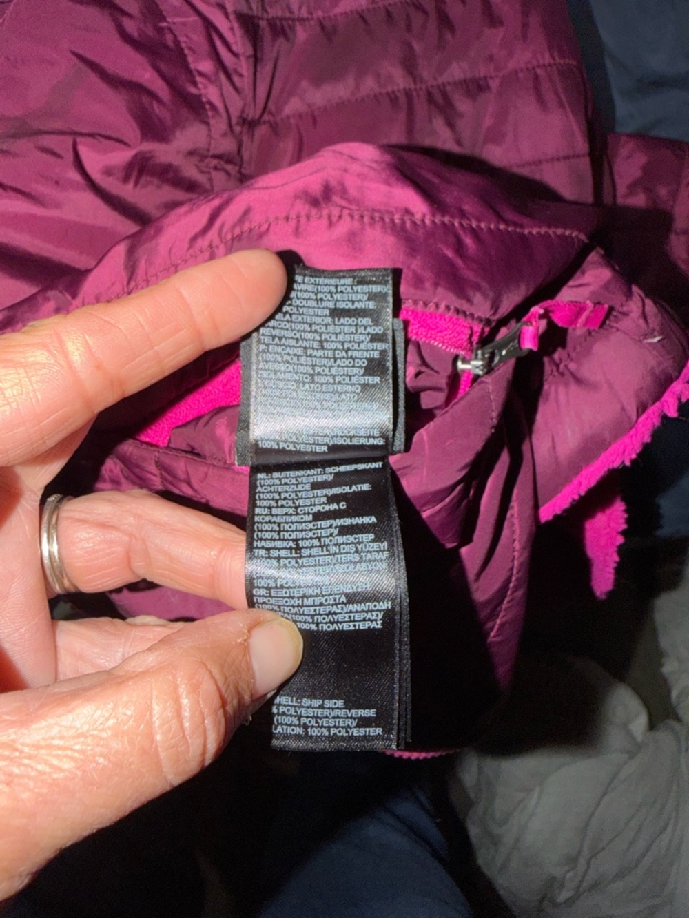 The North Face Plum and Bright Pink Girls'‎ Jacket - Picture 12 of 14